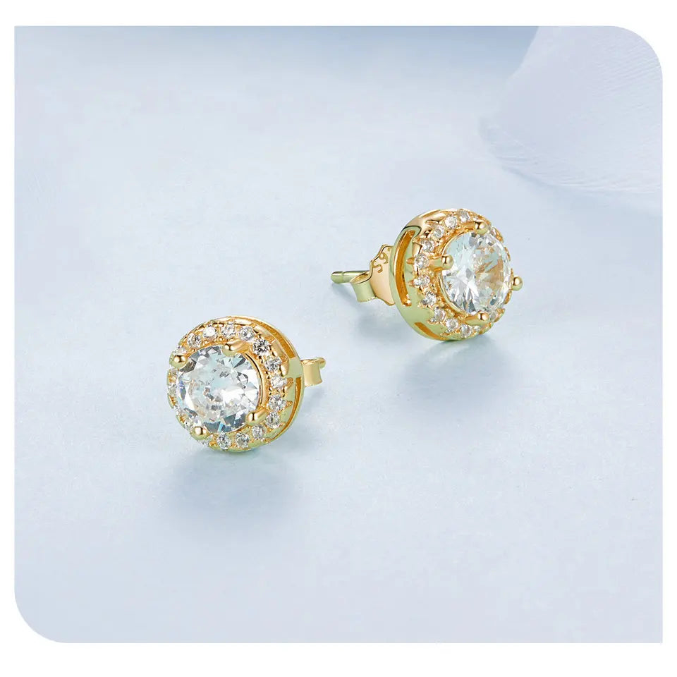 Classic Halo Earrings - Hannaca