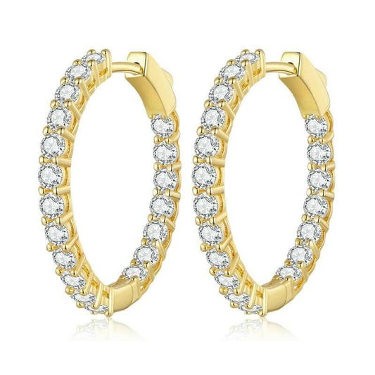 14k Gold Luminous Earrings - Hannaca - Hannaca
