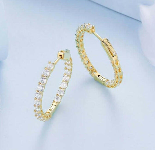 14k Gold Luminous Earrings - Hannaca - Hannaca