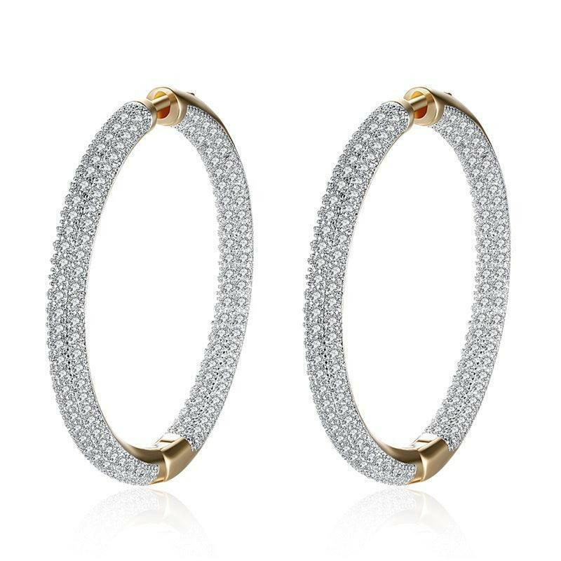 18K Gold Hoop Earrings - Hannaca