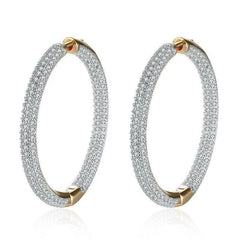 18K Gold Hoop Earrings - Hannaca - Hannaca