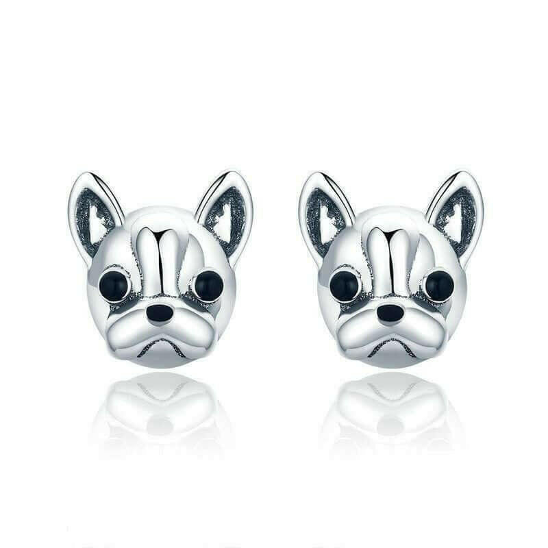 Bulldog Earrings - Hannaca - Hannaca
