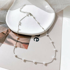 Chained Peals Necklace - Hannaca - Hannaca
