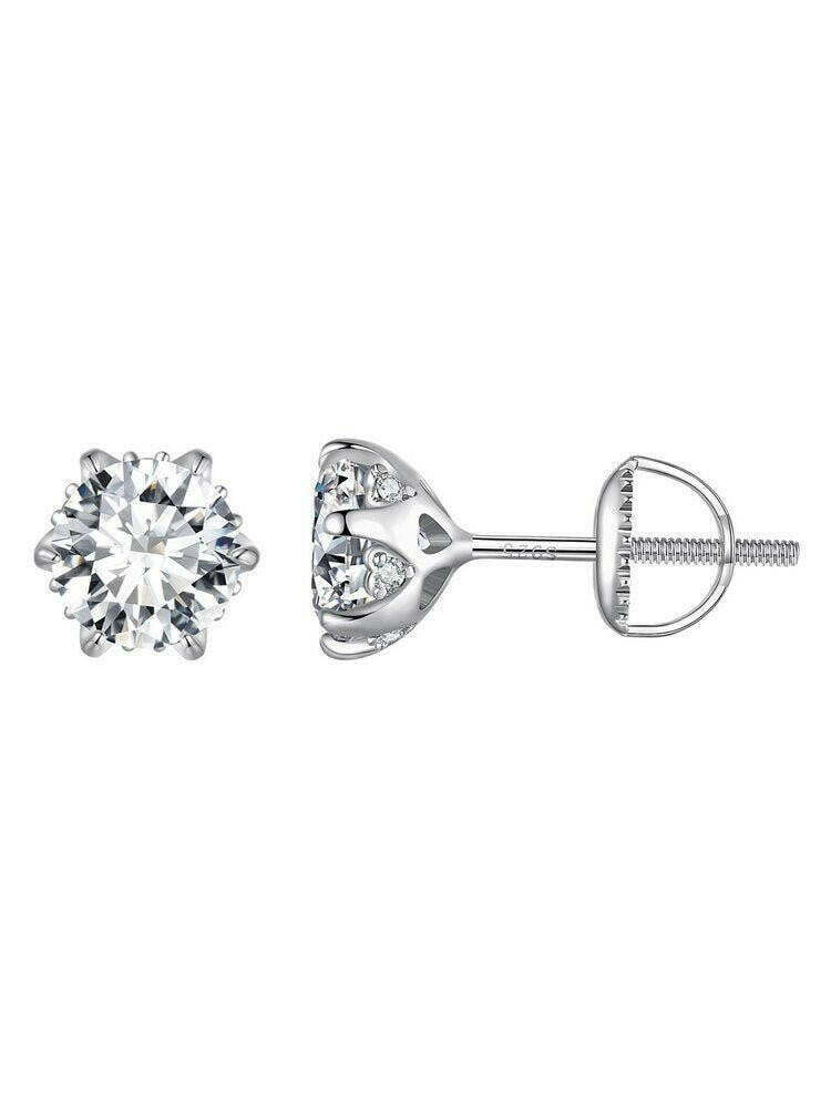 Classic Moissanite Earrings - Hannaca - Hannaca