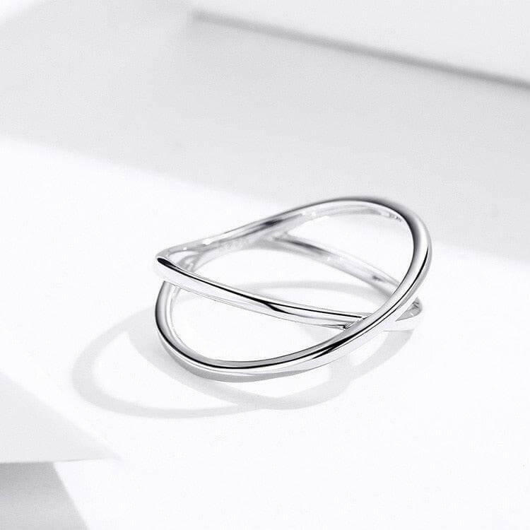 Cross Double Layer Ring - Hannaca - Hannaca