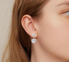 Exquisite Heart Earrings - Hannaca - Hannaca