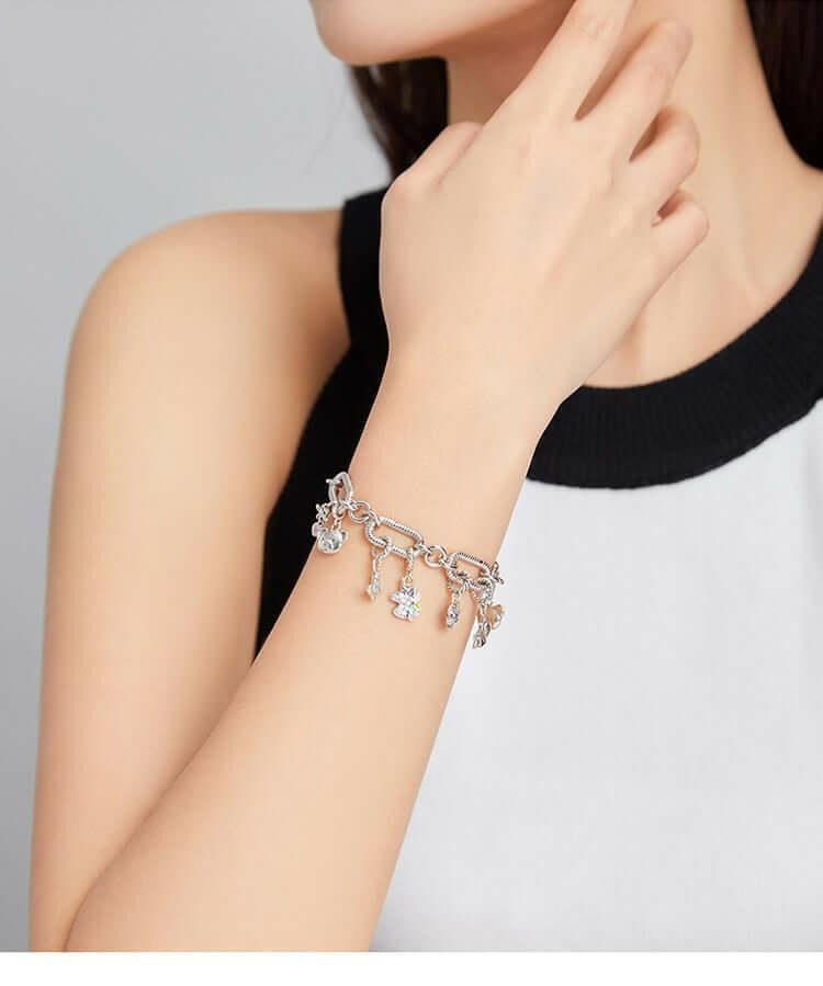 Heart Chain Bracelet - Hannaca - Hannaca