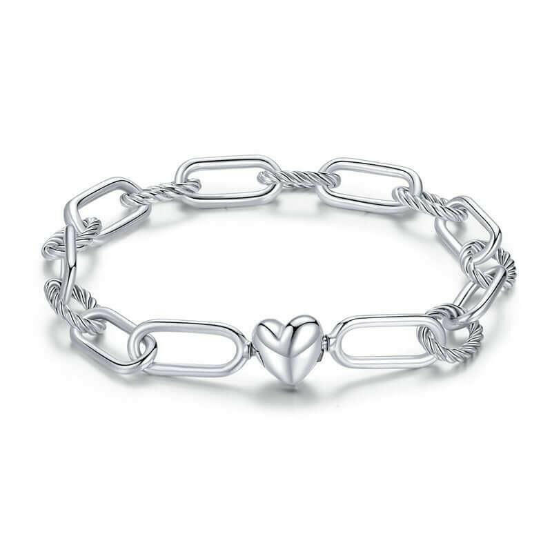 Heart Chain Bracelet - Hannaca - Hannaca