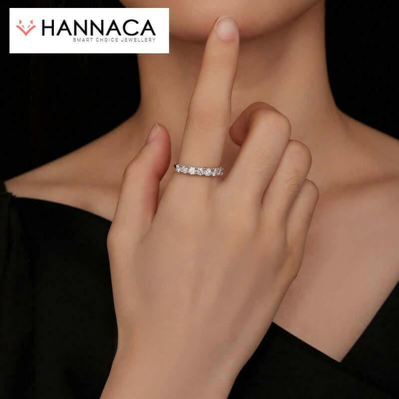 Moissanite Band - Hannaca - Hannaca