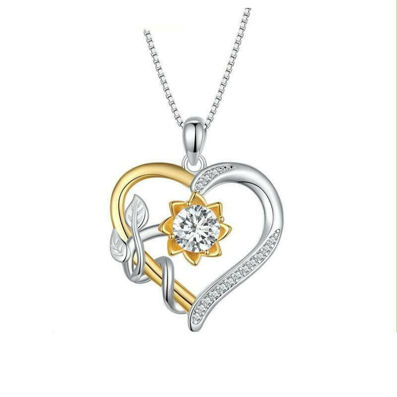 Moissanite Heart Necklace