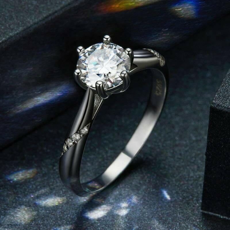 Moissanite Ring Solitaire - Hannaca - Hannaca