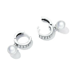 Pearl Drop Shining Earrings - Hannaca - Hannaca