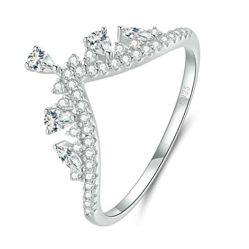 Water Drop Crown Ring - Hannaca - Hannaca