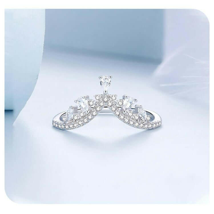 Water Drop Crown Ring - Hannaca - Hannaca